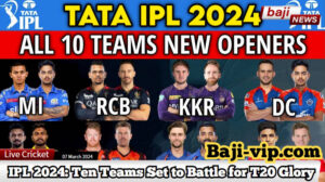 Tata IPL 2024: Ten Teams Set to Battle for T20 Glory